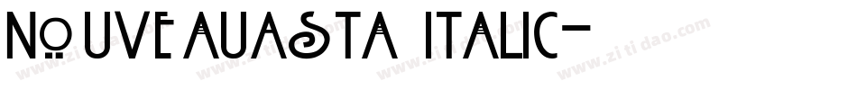 NouveauAsta Italic字体转换